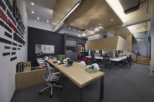 500m²办公室装修-济南悦群广告传媒有限公司