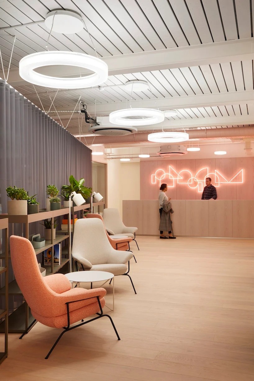 濟南辦公室裝修淺粉色系設計，堪稱辦公室顏值天花板!